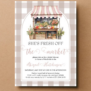 She's Fresh off the Market Bridal Shower Invitation