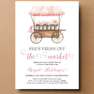 She's Fresh off the Market Bridal Shower Invitation