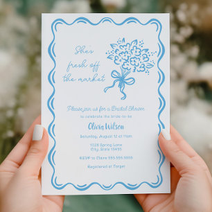 She's Fresh off the Market Bridal Shower Invitation