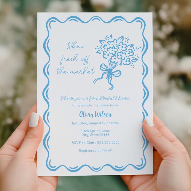 She's Fresh off the Market Bridal Shower Invitation (Creator Uploaded)