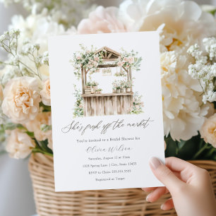 She's Fresh off the Market Bridal Shower Invitation