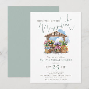 She's Fresh off the Market Bridal Shower Invitation