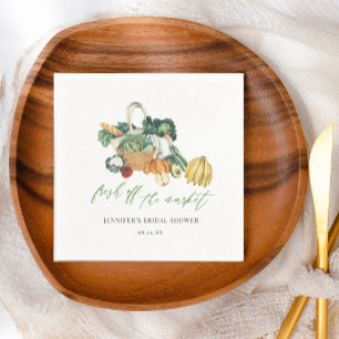 She's Fresh Off The Market Bridal Shower Napkin
