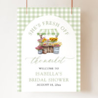 She's Fresh Off the Market Bridal Shower Welcome