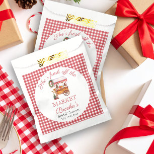 She's fresh off the market christmas Bridal Shower Favour Bags