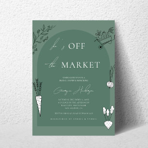 She's Fresh Off the Market Farmers Bridal Shower Invitation