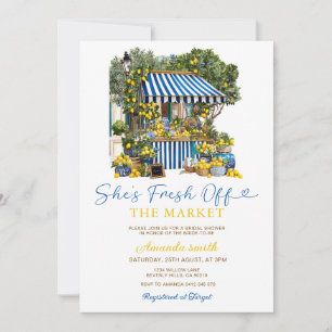 She's Fresh off The Market Lemon Bridal Shower Invitation