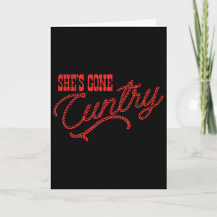 She's Gone Ry, Country Music, Cowboy Western Card