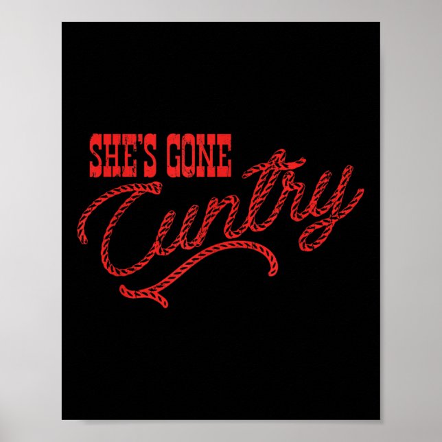 She's Gone Ry, Country Music, Cowboy Western  Poster (Front)
