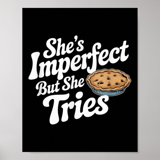 She's Imperfect But She Tries Musical Waitress Mot Poster (Front)