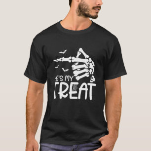 She's is My Trick He's Is My Treat Couples Skeleto T-Shirt