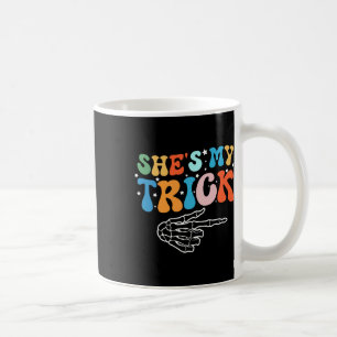 She's Is My Trick Hes Is My Treat Halloween Couple Coffee Mug