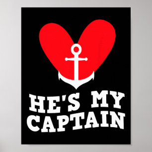 She's My Anchor He's My Captain Matching Couples V Poster