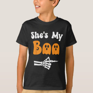 She's My Boo Matching Halloween Pajama Couples She T-Shirt