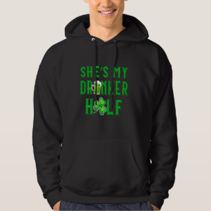 Shes My Drunker Half Long Sleeve Hoodie