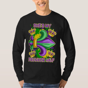 She's My Drunker Half Matching Couple Boyfriend Ma T-Shirt