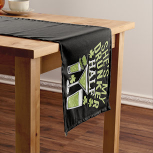 Shes My Drunker Half St Patricks Matching Couple Short Table Runner