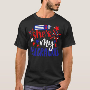 She's My Firecracker His And Hers Patriot 4th of J T-Shirt