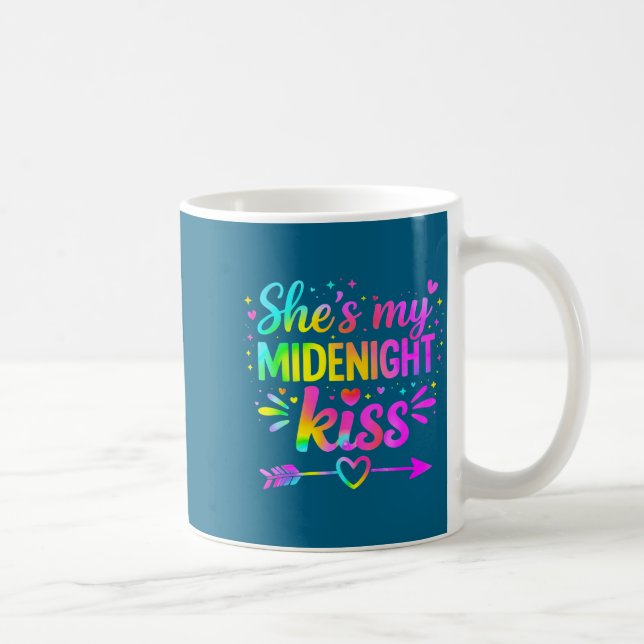 She's My Midnight Kiss Happy New Year Couple Love  Coffee Mug (Right)