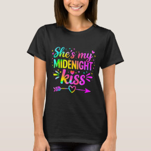 She's My Midnight Kiss Happy New Year Couple Love  T-Shirt