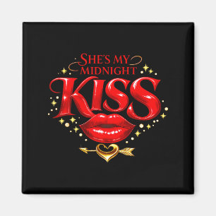 Shes My Midnight Kiss Happy New Year Matching Coup Magnet