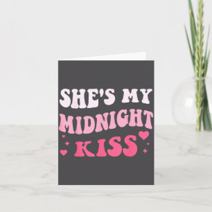 She's My Midnight Kiss Saying Romantic Couple New Card