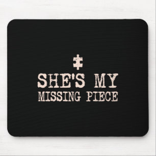 She's My Missing Piece Valentine Couple Matching P Mouse Mat
