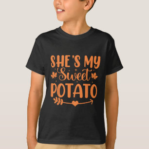 She's My Sweet Potato Autumn Thanksgiving Couples T-Shirt
