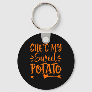 She's My Sweet Potato I Yam Autumn Thanksgiving Co Key Ring