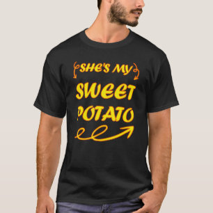 She's My Sweet Potato I YAM Couple's Matching T-Shirt