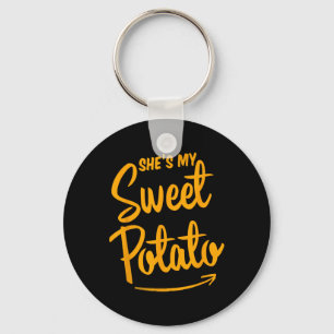 She's My Sweet Potato I Yam Matching Couple Thanks Key Ring