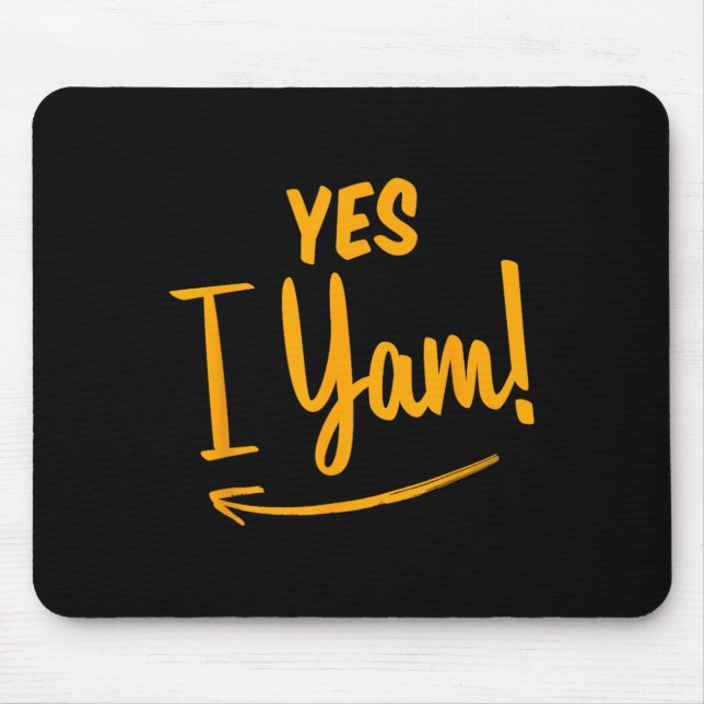 She's My Sweet Potato I Yam Matching Couple Thanks Mouse Mat (Front)