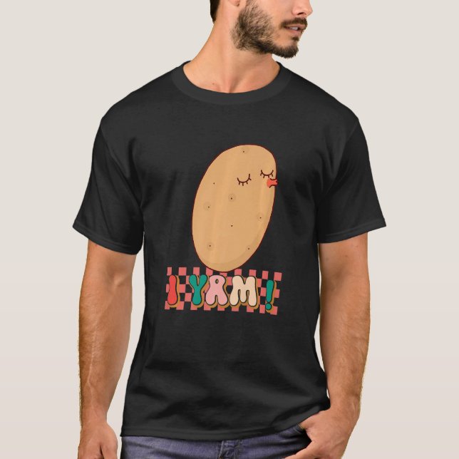 She's My Sweet Potato I Yam  Matching Couples Groo T-Shirt (Front)