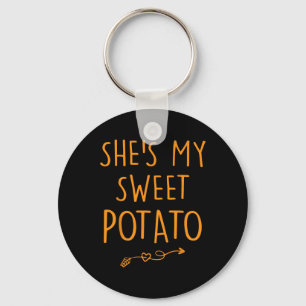 She's My Sweet Potato I Yam Set Couples Thanksgivi Key Ring