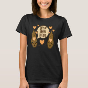 She's My Sweet Potato I Yam Set Couples Thanksgivi T-Shirt