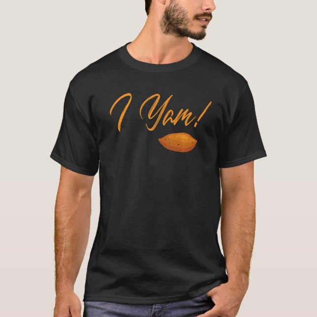 She's My Sweet Potato I Yam Set Couples Thanksgivi T-Shirt (Front)
