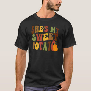 She's My Sweet Potato I Yam Set Matching Couples V T-Shirt