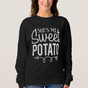Shes My Sweet Potato I Yam Set Thanksgiving Couple Sweatshirt