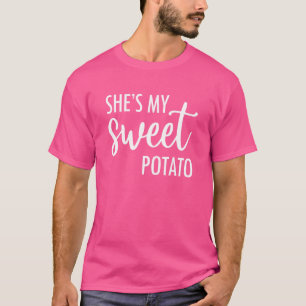Shes My Sweet Potato I Yam Set Thanksgiving Couple T-Shirt