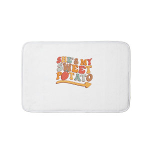She's My Sweet Potato I YAM Thanksgiving Couple's Bath Mat