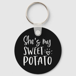 She's My Sweet Potato I Yam Thanksgiving Couples Key Ring