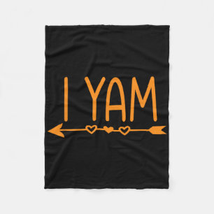 She's My Sweet Potato I Yam Thanksgiving Matching Fleece Blanket