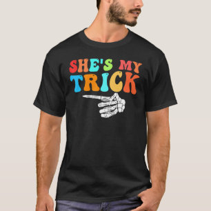 She's My Trick He's My Treat Cute Matching Couples T-Shirt