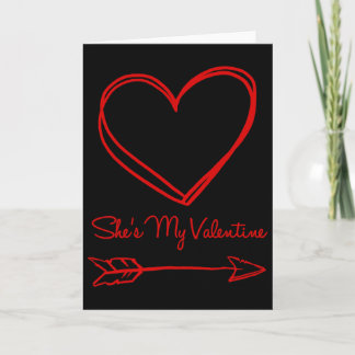 She's My Valentine (right) Card