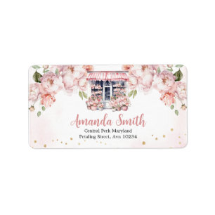 She's Off The Market Bridal Shower Addres Label