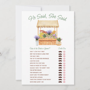 She's Off the Market Bridal Shower Game Invitation