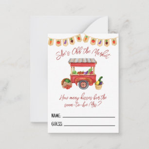 She's Off the Market Bridal Shower Guessing Game Card