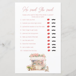 Shes Off the Market Bridal Shower He Said She Said