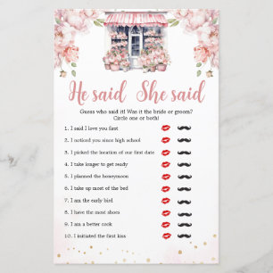 Shes Off The Market Bridal Shower He Said She Said