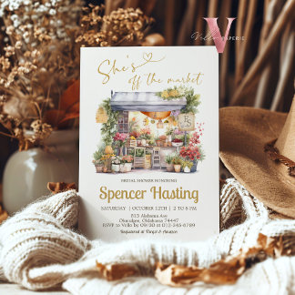 She's Off The Market Bridal Shower Invitation